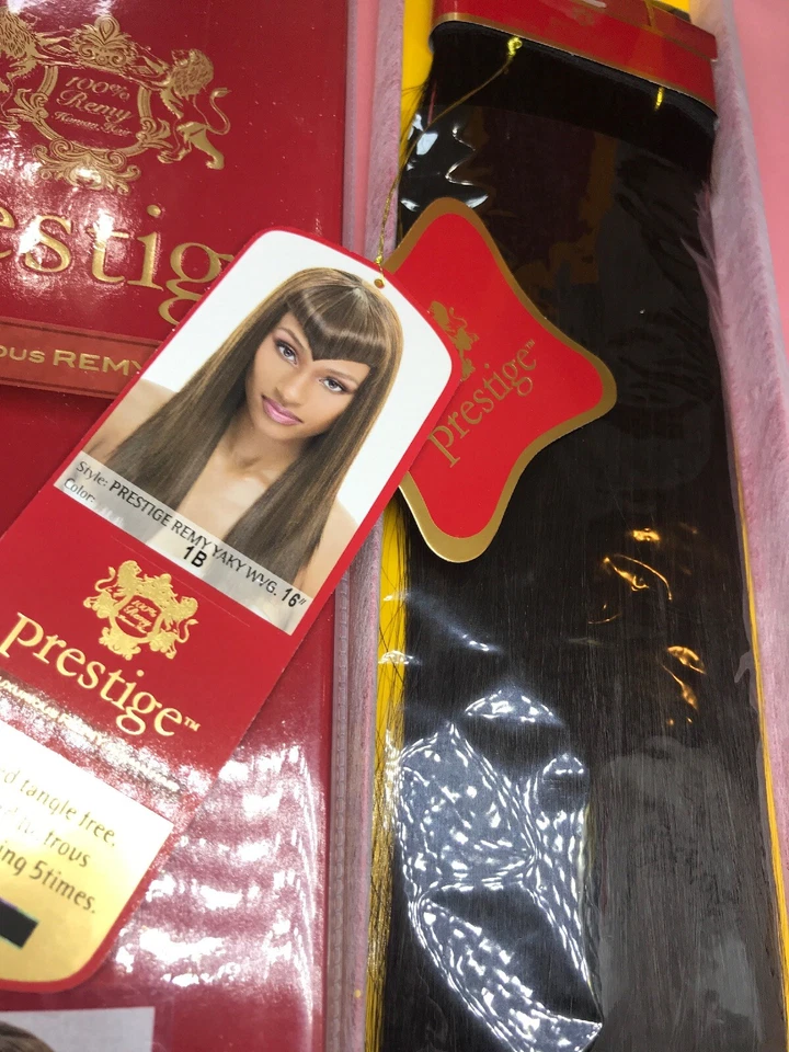 Janet_Collection Prestige Virgin_Remy_100%_Human_Hair_16"_ #1B - Изображение 2 из 4