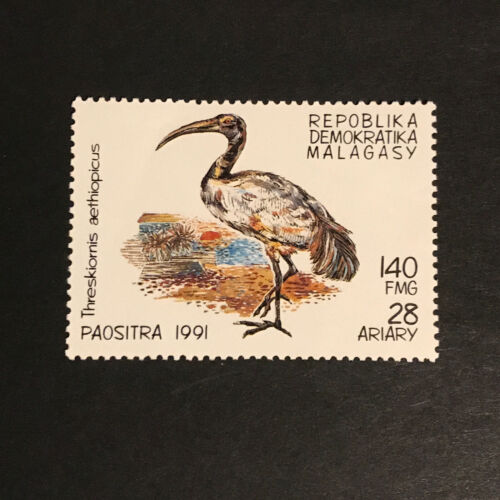 briefmarken madagassische vögel paositra 1991 postfrisch stamp lot - Bild 3 von 6