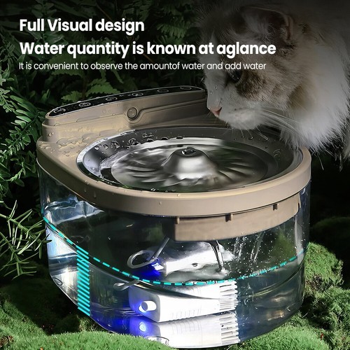 Auto Cat Dog Water Fountain Sensor Drinking Fountain For Pets Drinker Dispenser - Picture 16 of 22