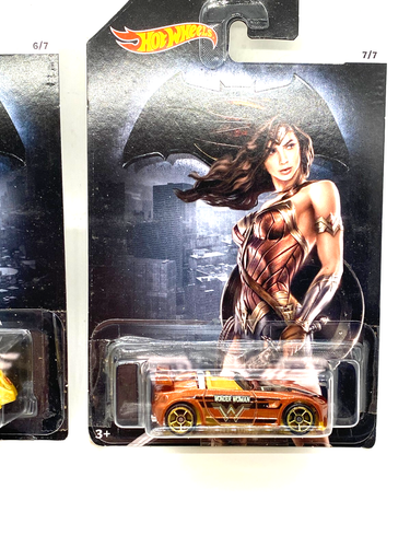 Hot Wheels Dawn of Justice Wonder Woman 2015 # 6 Power Pistons # 7 coches Bronceados Trum - Imagen 8 de 9