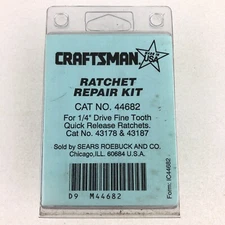 New Craftsman 44682 1/4” Drive Quick Release Ratchet Repair Kit for 43178 43187