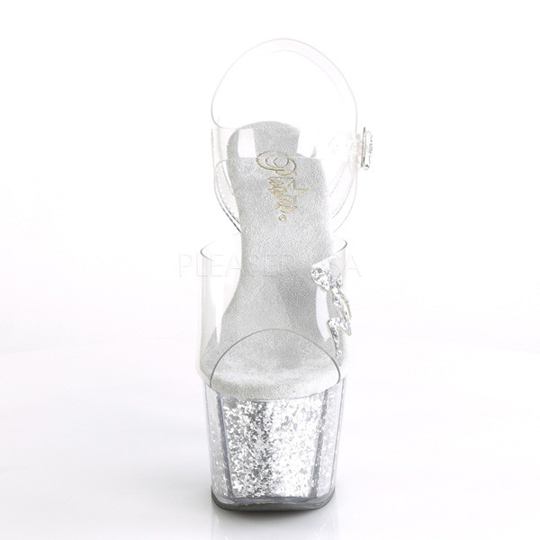Pleaser Pleaser Pleaser Plateau Sandaletten ADORE-708GTG silver 52dfed Pleaser Pleaser Pleaser Plateau Sandaletten ADORE-708GTG silver 52dfed