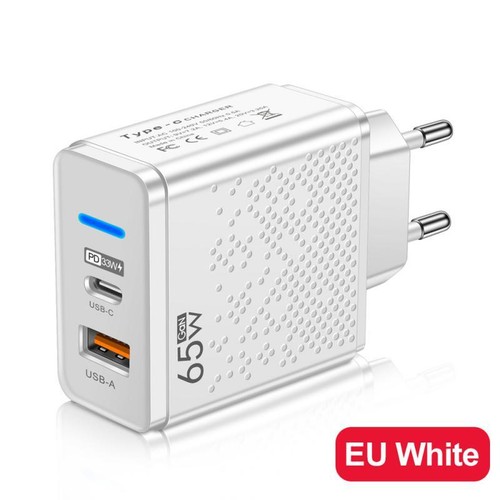 65W USB C Charger PD Type C Fast Charging Wall Adapter For IPhone 14 13 For Xiao - Zdjęcie 11 z 16