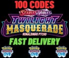 100x Twilight Masquerade Codes Booster Pokémon TCG LIVE - PTCGL - SENT FAST