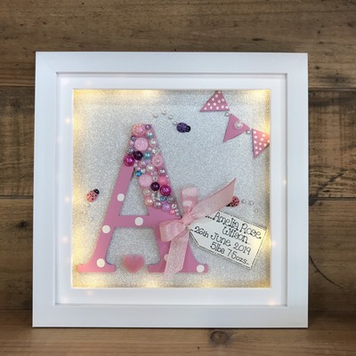 personalised baby name frames