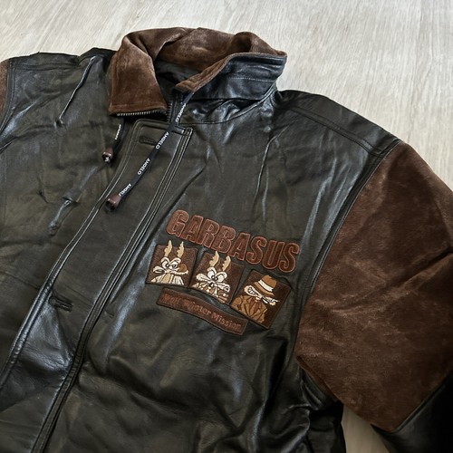 Rare VINTAGE JAPAN ANGELO GARBASUS Jacket leather suede L SIZE WOLF WINTER - Picture 3 of 10