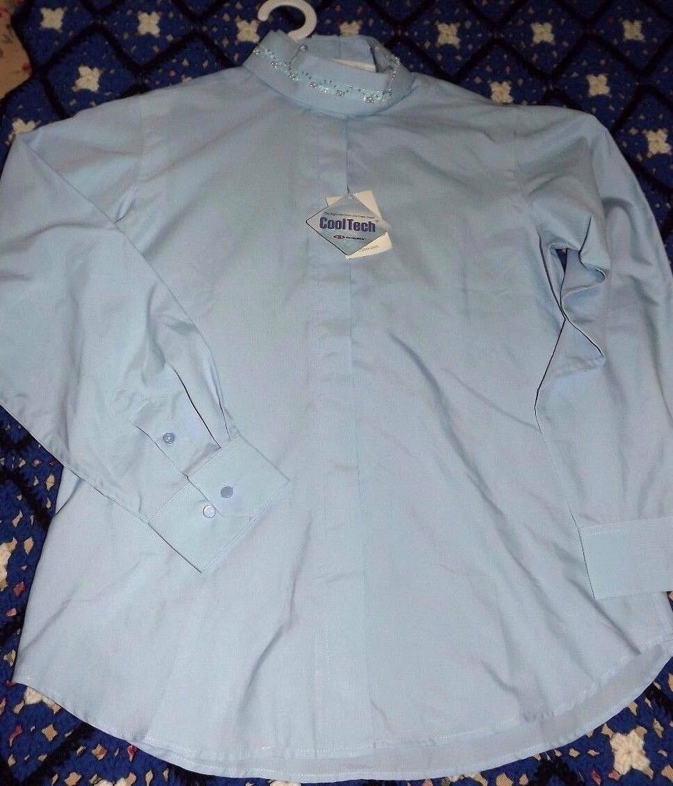 Nwts Ladies Wellington Collection by Charles Owens Riding Shirt Size 38 bluee Nwts Ladies Wellington Collection by Charles Owens Riding Shirt Size 38 bluee