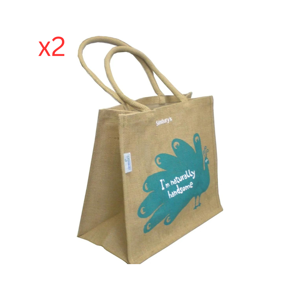 Sainsburys Tote Bag Shopping Jute Bag For Life Reusable Sainsbury's Eco