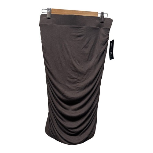 INC International Concepts geraffter Petite’s Minirock - Burnt bark Gr. Small - Bild 2 von 4