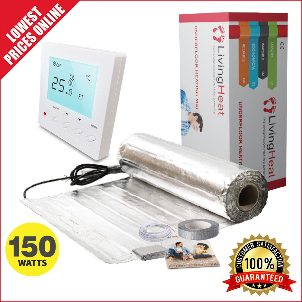 Electric Underfloor Heating Mat Kit 150w Laminate / Wood - Next Day Delivery