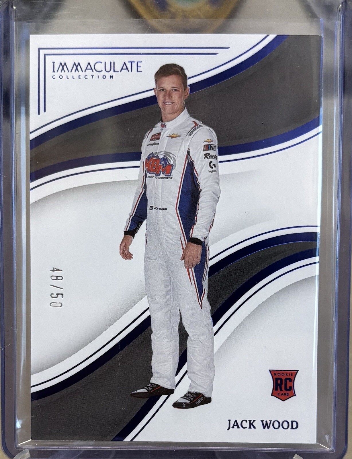 2023 Panini Chronicles NASCAR Racing Immaculate #39 Jack Wood #48/50 RC B1R3
