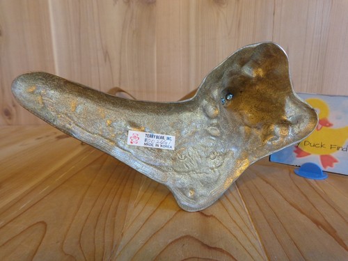Large BRASS DOLPHIN SCULPTURE 17" Swimming Nautical Sea Terry Bear Inc - Picture 5 of 6