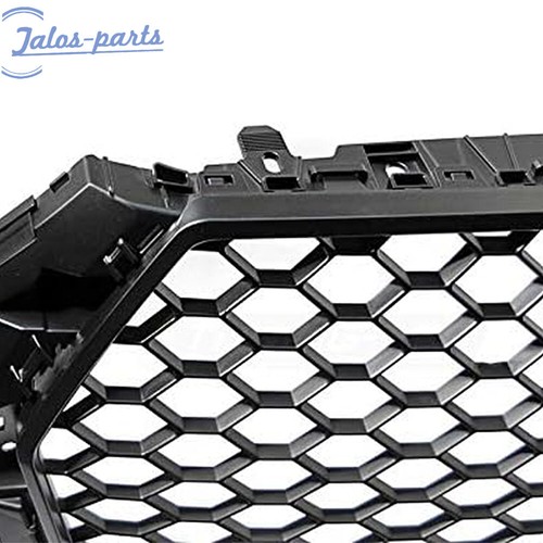 For 2016-2019 Audi A4 S4 B9 RS4 Style Honeycomb Front Grille Gloss Black - Picture 2 of 3