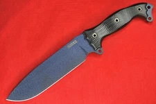 Busse Skinny Battle Grade Fusion Steel Heart  .20" Midnight Black Blade, BLK G10