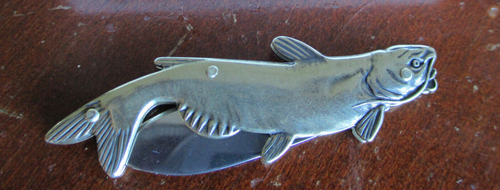 Collectable Catfish Figural Folding Pocket Knife Novelty NOS - Picture 4 of 12