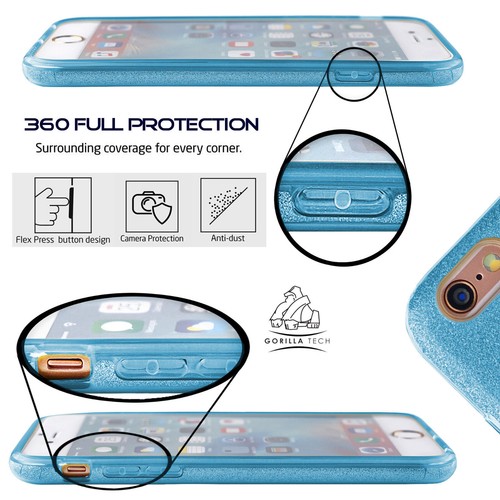 Funda trasera de gel brillante para iPhone XS Max XR X 8/7 Plus Galaxy S10 S9 S8 S7 J6 J4 - Imagen 46 de 122