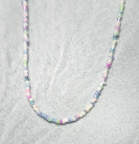 STRONG Seed Bead Necklace Delicate 16-20" adjustable HANDMADE USA New - Picture 47 of 124