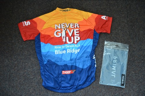 Primal men's Ride to Defeat ALS Cycling Jersey road bike, MTB Gravel Size L NEW - Picture 6 of 8