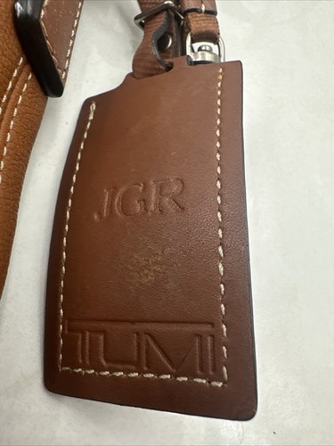 Tumi Mission Bartlett Brown Leather Crossbody Bag - Picture 3 of 13