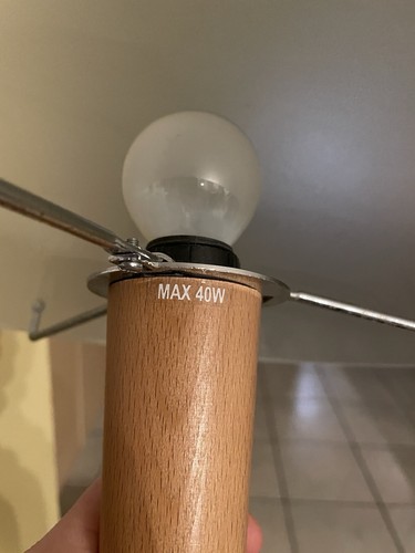 Vintage Lampe Ikea Kvintol, Pilzlampe Art Deco Stil, 1990er Jahre - Bild 4 von 5