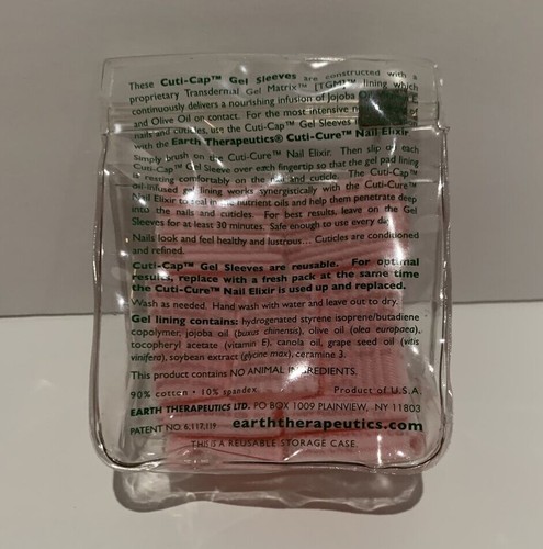 Earth Therapeutics Cuti-Cap Gel Sleeves Pink - Gel Sleeves 10 Pieces In Set - Picture 3 of 10