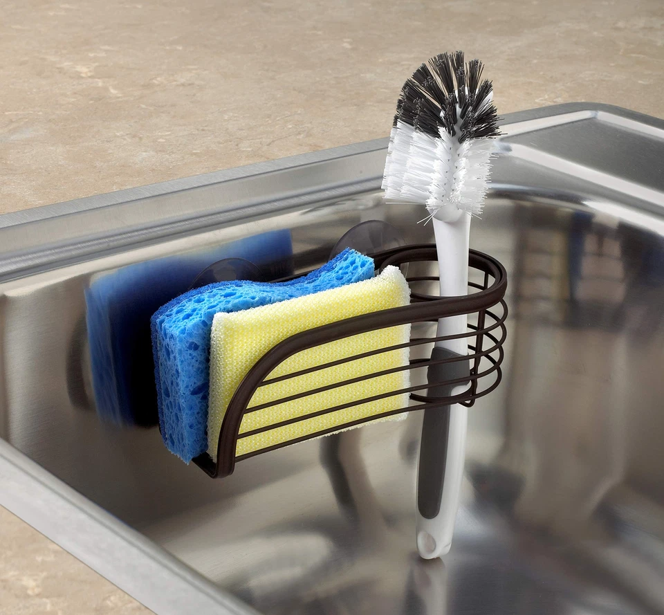 Soporte para esponja y cepillo Ashley bronce Foto 3 de 4