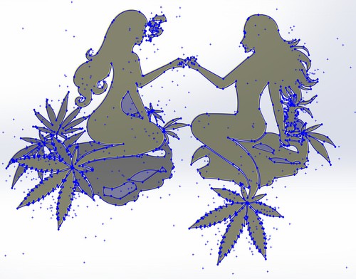 4 dxf file cnc industrial Cannabis Baked Cricut Silhouette Router plasma Nr.4020 - Picture 10 of 17