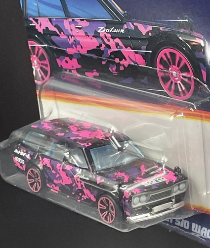 2024 Hot Wheels Neon Speeders Datsun Bluebird 510 Wagon Lot Of 6 Walmart Excl - Picture 4 of 5