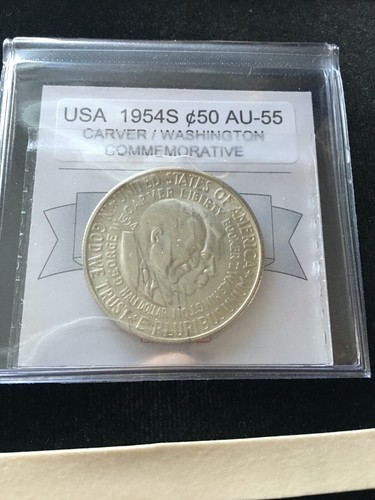 1954S USA, Half Dollar Commemorative, Carver/Washington