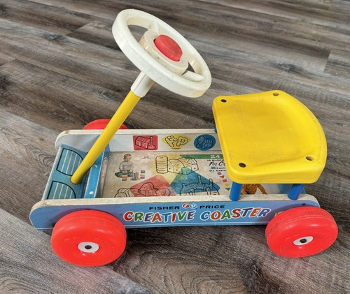 Vintage Fisher Price #987 Creative Coaster - Ride on Wagon - Picture 2 of 9