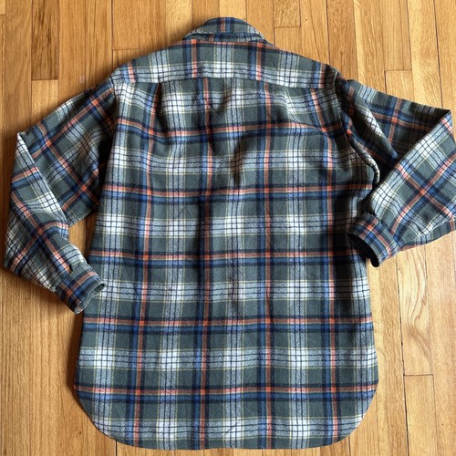 Pendleton Virgin Wool Flannel L/S Shirt Mens Sz Large Made USA VTG Grandpacore - Picture 14 of 15