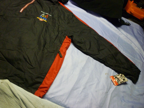 Rompevientos con capucha forrado por campeonato Holloway Kansas City XII 2003 para hombre XL nuevo - Imagen 4 de 8