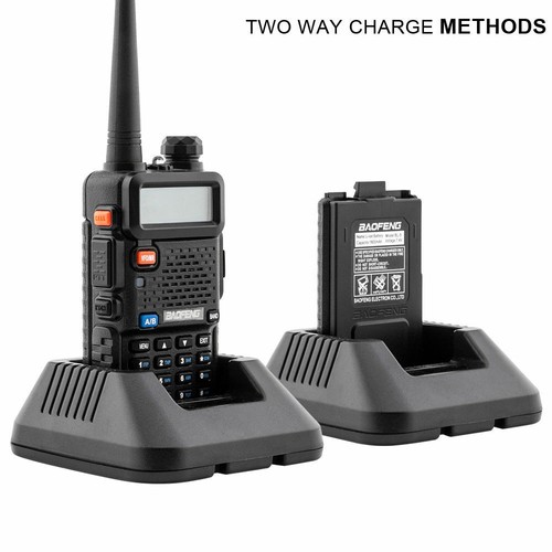 Radio walkie-talkie BaoFeng UV-5R UHF/VHF 128CH VOX radio walkie-talkie DE 2M/70 cm - Foto 5 di 8