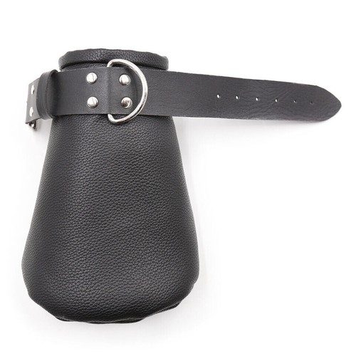 Faux Leather Bondage Mittens Dog Paw Hand Restraint Handcuffs BDSM Puppy Gloves - 第 7/9 張圖片