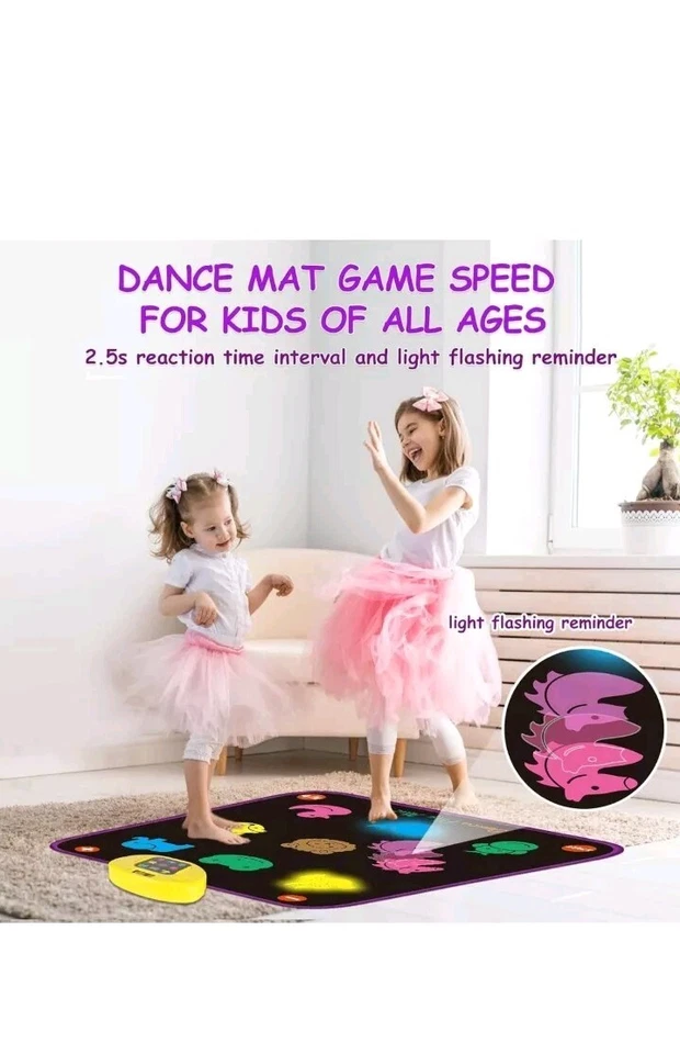 Tanzmatte für Kinder im Alter von 4–8 Jahren, elektronisches Tanzpad-Spiel... - Bild 2 von 4