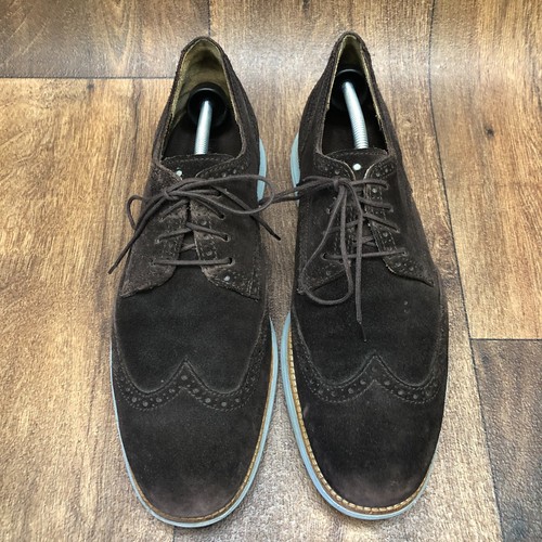 Cole Haan Lunargrand Herren 12 US Budapester Derby Freizeitschuhe Braun Wildleder C10230 - Bild 4 von 9