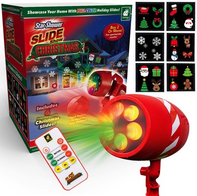 Star Shower Slide Show Christmas LED Projector, AS-SEEN-ON-TV, Showcase Your... 