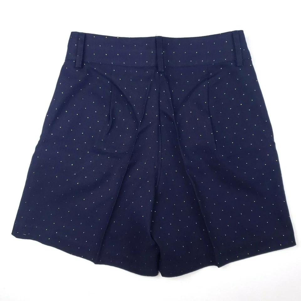 Pantalones Cortos NUMPH Cintura Alta Azul Metálico XS S L - NUEVOS CON ETIQUETAS Foto 2 de 4