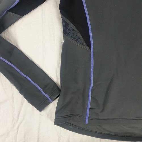 Sweaty Betty Grey Patterned Mesh Running Jacket Zip Pockets Size UK S - Picture 4 of 12