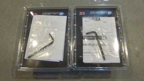 Oberon Performance Round Mirror - Black - MIS-7514 - SET OF 2 - BRAND NEW - Picture 3 of 3
