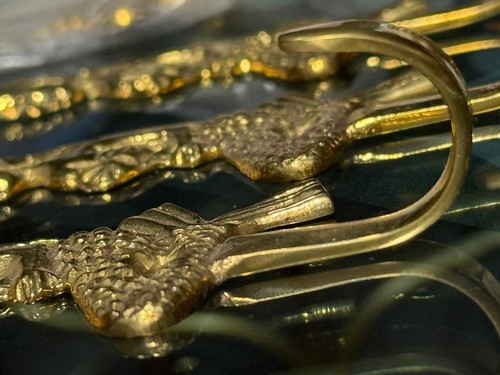 Brass Hook Mermaids Seven Total 4 3/4 x 2 1/2 Perfect To Hang Swimsuits& Towels - Picture 2 of 12