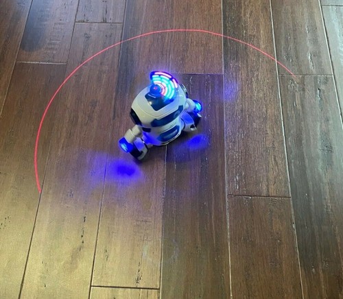 ✅Partially Works DOES NOT SLIDE Digital Warrior Robot 08 Spins Lights Up Musical - Picture 3 of 10