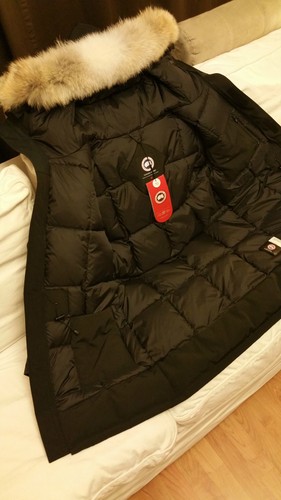 CHAQUETA PARKA GRANDE LANGFORD NUEVA EDICIÓN ETIQUETA ROJA GANSO CANADIENSE NEGRA - Imagen 6 de 12