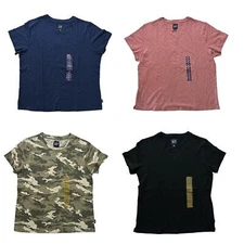 Gap Women's Relaxed Fit Short Sleeve Cotton Slub Basic Tee