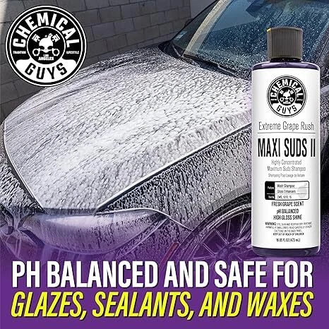 Chemical Guys CWS_1010 - Maxi-Suds II Grape Scent Snow Foam Cleanser Soap 1 gal - Image 4 of 4