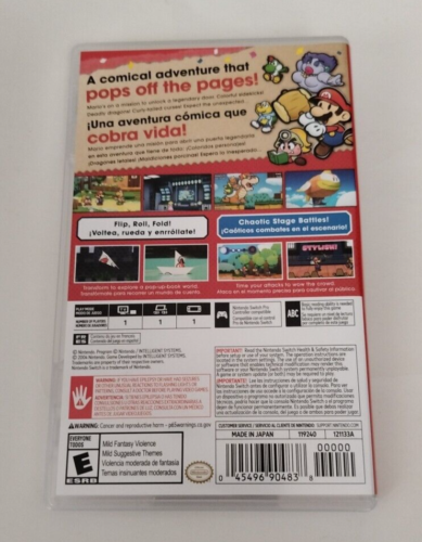 Authentic OEM Box Case & Artwork Nintendo Switch Paper Mario Thousand Year Door - Picture 2 of 3