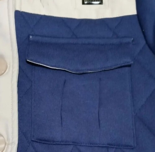 MATIX Damen SMALL Stepp Big-Button Mantel Jacke Siberia Old Navy Blau NEU - Bild 6 von 10