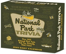 Willow Creek Press National Park Trivia Daily 2025 Box Desk Calendar