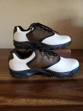 Foot Joy Green Joy golf shoes #45516 Siz1 11 1/2 White/brown leather