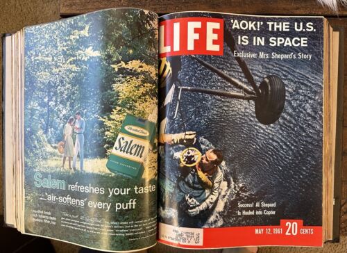 Vintage 1961 Life Magazine Issues Bound Ex Library Edition April May June - Picture 8 of 20